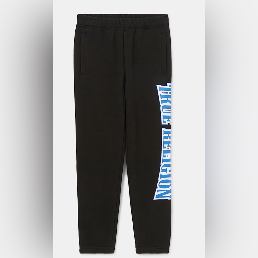 True Religion Arched Logo joggers boys XL NWOT